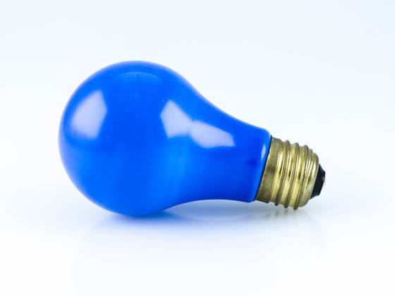 Bulbrite B106360 60A/CB (Blue) 60W A19 Bulb, E26 Base Blue - Availability for Public Safety Events