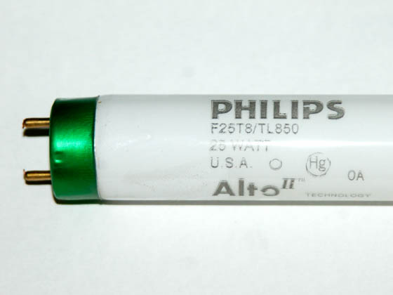 Philips Lighting 141242 F25T8/TL850/ALTO Philips 25 Watt, 36 Inch T8 Bright White Fluorescent Bulb