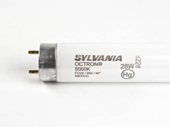 Sylvania SYL21870 FO28/950/40in 28W 40in T8 Bright White Fluorescent Tube