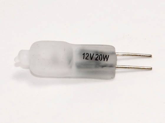 Bulbrite B650021 Q20G4F/12 20W 12V T4 Frosted Halogen 4mm Bipin Bulb