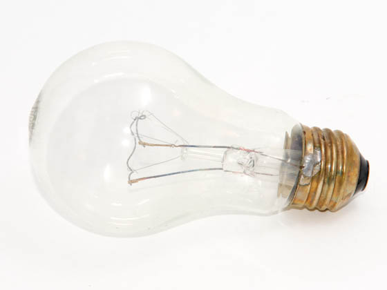 Advanced Lamp Coatings 100A19/CL (Safety) 100 Watt, 130 Volt A19 Clear Safety Coated Bulb