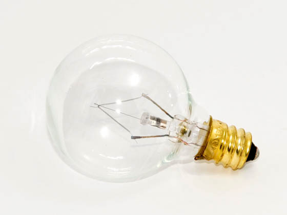 Bulbrite B301025 25G12CL (130V, Clear) 25W 130V G12 Clear Globe Bulb, E12 Base