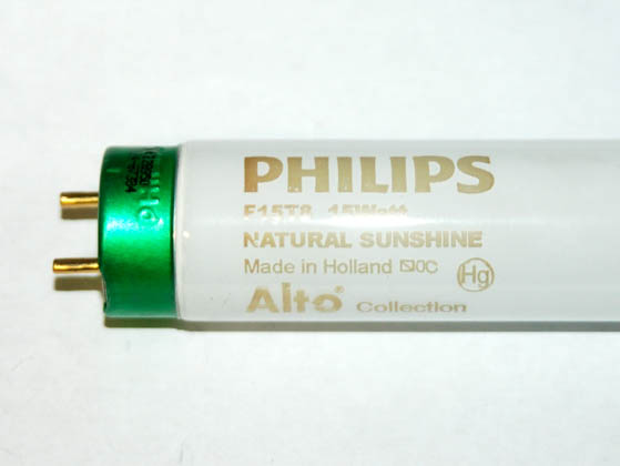 Philips Lighting 392290 F15T8/Natural Sunshine Philips 15W 18in T8 Bright White Fluorescent Tube
