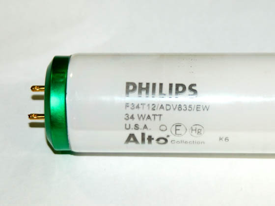 Philips Lighting 142588 F34T12/ADV35/EW/ALTO (DISC-Use 423186) Philips 34 Watt, 48 Inch T12 Neutral White Fluorescent Bulb