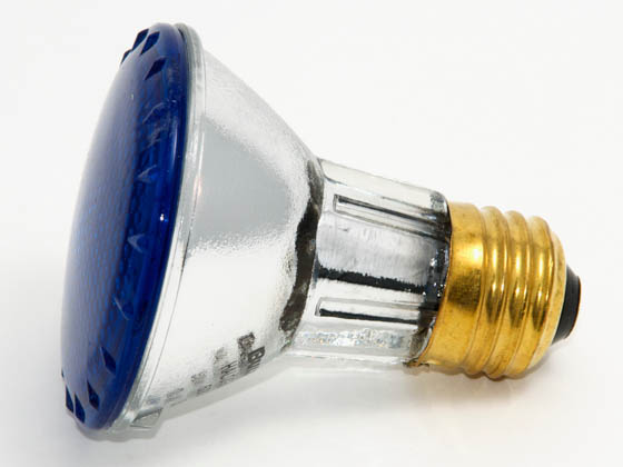 Bulbrite B683503 H50PAR20B (Blue) 50W 120V PAR20 Halogen Blue Bulb