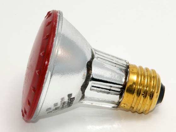 Bulbrite B683507 H50PAR20R (Red) 50W 120V PAR20 Halogen Red Bulb