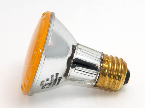 Bulbrite B683508 H50PAR20Y (Yellow) 50W 120V PAR20 Halogen Yellow Bulb