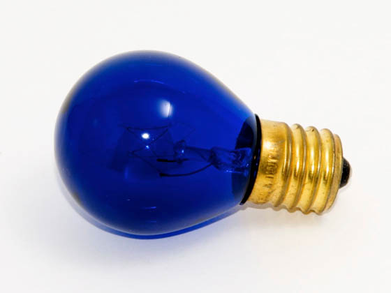 Bulbrite B702310 10S11TB (Trans. Blue) 10 Watt, 130 Volt S11 Transparent Blue Sign/Indicator Bulb