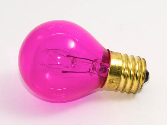 Bulbrite B702610 10S11TP (Trans. Pink) 10W 130V S11 Transparent Pink Sign or Indicator Bulb, E17 Base