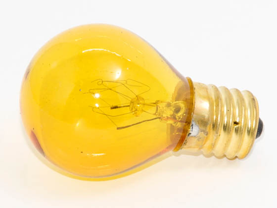 Bulbrite B702810 10S11TY (Trans. Yellow) 10W 130V S11 Transparent Yellow Sign or Indicator Bulb, E17 Base