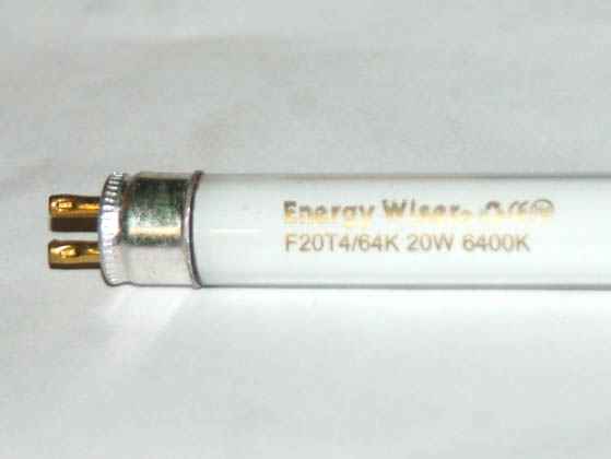 20 Watt T4 Cool White Fluorescent Light Bulb Bulbrite 585120 F20T4/41K 20.5 Length
