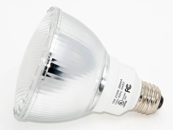 Value Brand 15PAR30/27 15PAR30/2700 75 Watt Incandescent Equivalent, 15 Watt, PAR30 Warm White Compact Fluorescent Medium Base Bulb