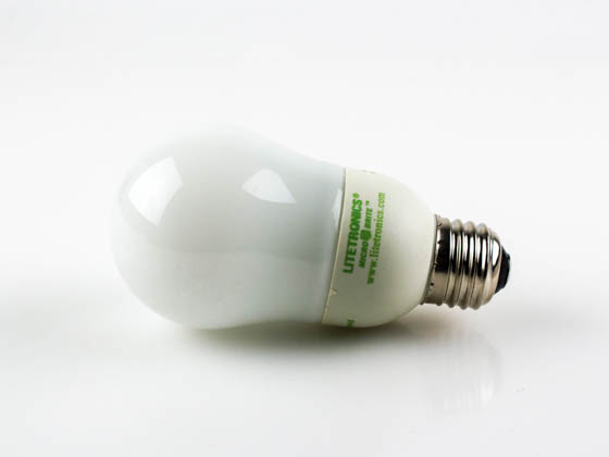 Litetronics MB-801DP 8W/A19/WH/LO/PW 110-130 8W White A19 Dimmable Cold Cathode Bulb, E26 Base