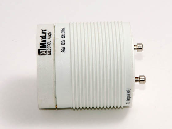 MaxLite M11287 ML26RGU GU24 Adapter Self Ballasted GU24 Adapter for 26W Plug-in CFL