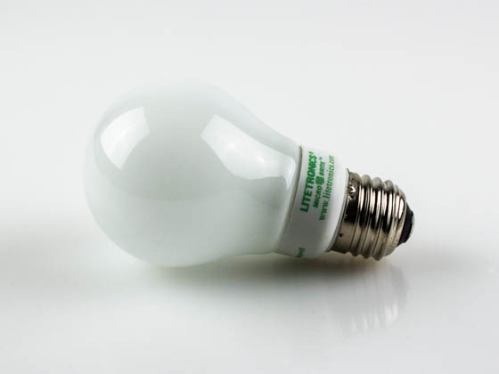 Litetronics MB-501DL 5W/A19/WH-LW 110-130 30 Watt Incandescent Equivalent, 5 Watt, White A19 DIMMABLE/FLASHABLE Cold Cathode Lamp.