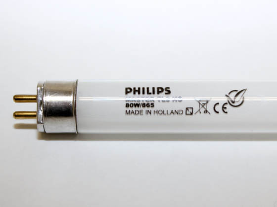 Philips Lighting TL5/HO/Super 80/80W/865 MASTER TL5 HO 80W/865 Philips 80 Watt, 58 Inch T5 High Output Daylight White Fluorescent Bulb