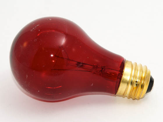Glass Surface Systems 25A19/Red (Safety) 25A19/Red/120-130V (Safety) 25 Watt, 120-130 Volt A19 Red Safety Coated Bulb