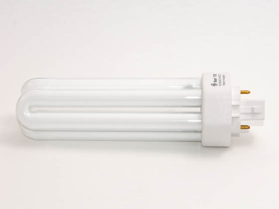 GE GE46312 F42TBX/827/A/4P/EOL (4-Pin) 42 Watt, 4-Pin Very Warm White Triple Twin Tube CFL Bulb