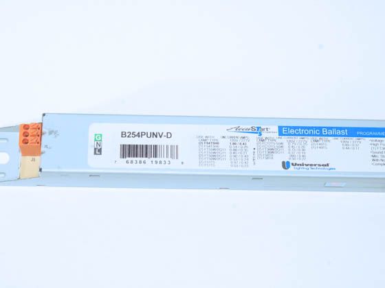 Universal Douglas B254PUNV-D001C Universal Electronic Programmed Rapid Start Ballast 120V to 277V for (1 or 2) 36W to 55W F54T5
