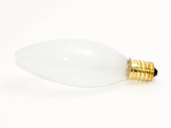 Bulbrite B401425 25CTF/E14 (Euro. Base) 25W 130V Frosted Blunt Tip Decorative Bulb, European E14 Base