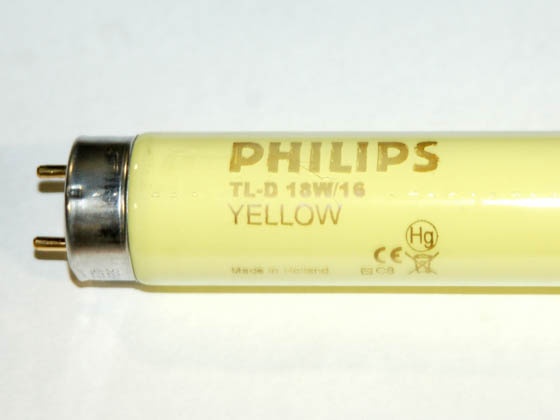 Philips Lighting TLD18W/16 TLD18W/16 (Yellow) Philips 18 Watt, 24 Inch T8 Yellow Fluorescent Bulb