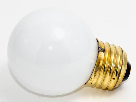 Bulbrite B310240 40G16EWH (125V) 40W 125V G16 White Globe Bulb, E26 Base