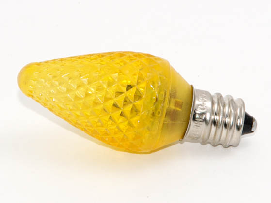 Bulbrite B800064 LEDS14/TA (Trans. Amber) 11 Watt Replacement! 1 Watt, LED C-9 Transparent Amber Sign/Indicator Bulb