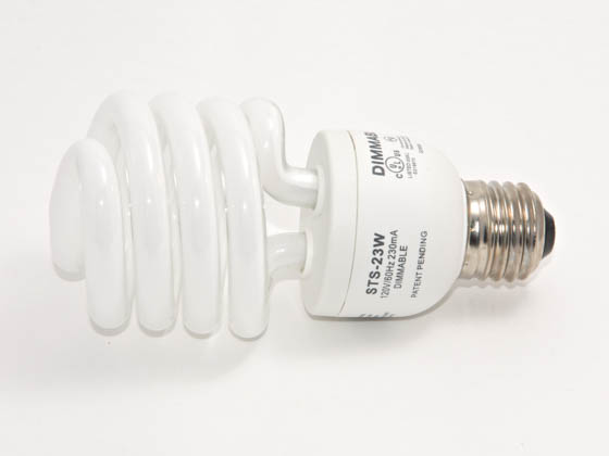 U Lighting America ULA000149 SDS23-2P (Dimmable) 100W Equivalent, 23 Watt, 120 Volt Dimmable Warm White Spiral CFL Bulb.