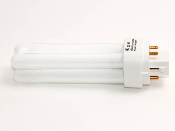 GE GE97596 F13DBX/835/ECO4P (4-Pin) 13W 4 Pin G24q1 Neutral White Double Twin Tube CFL Bulb