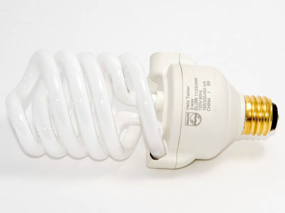 Philips Lighting 211938 EL/TW 34-23-11 (3-Way) Philips 50/100/150 Watt Incandescent Equivalent, 11/23/34 Watt 3-WAY Spiral CFL Bulb