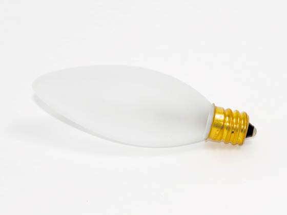 Bulbrite B491140 40CTF/25/2 (120V) 40W 120V SHORT Frosted Blunt Tip Decorative Bulb, E12 Base