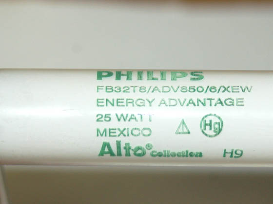 Philips Lighting 204248 FB32T8/ADV850/6/XEW/ALTO 25W Philips 25W 6in Gap T8 Bright White UBent Fluorescent Bulb