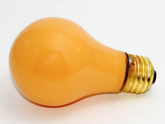 Bulbrite B103100 100A/YB 100W 130V A19 Yellow Bug Bulb, E26 Base