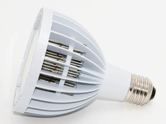 Array Lighting AE26PAR307WW60 7.8 Watt, 120 Volt DIMMABLE LED with 60° Wide Flood Beam Warm White PAR30 Long Neck Bulb.