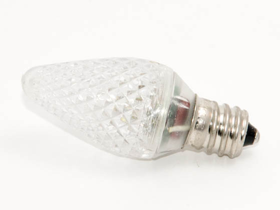 Bulbrite B770171 LED/C7C (Clear) 0.6W Clear C7 Holiday LED Bulb