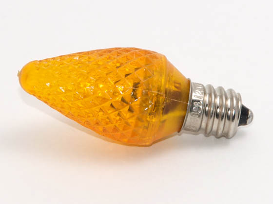 Bulbrite B770175 LED/C7O (Orange) 0.60W Orange C7 Holiday LED Bulb