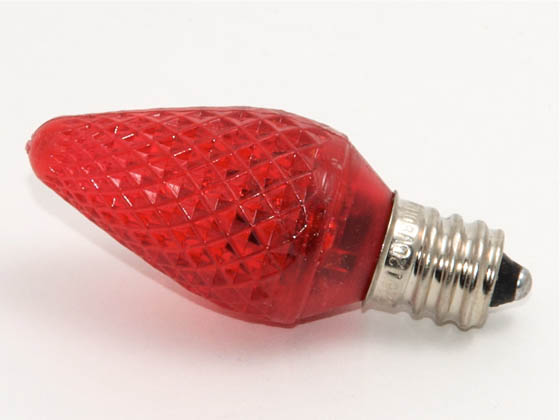 Bulbrite B770177 LED/C7R (Red) 0.35W Red C7 Holiday LED Bulb