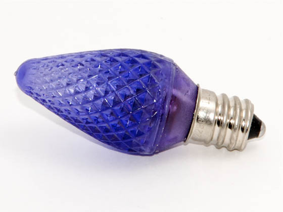 Bulbrite B770178 LED/C7PU (Purple) 0.6W Purple C7 Holiday LED Bulb