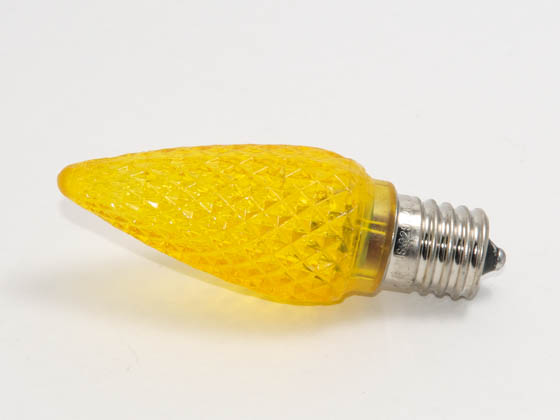 Bulbrite B770192 LED/C9Y (Yellow) 7 Watt Replacement! 0.35 Watt, 120 Volt C9 Yellow LED Holiday Bulb