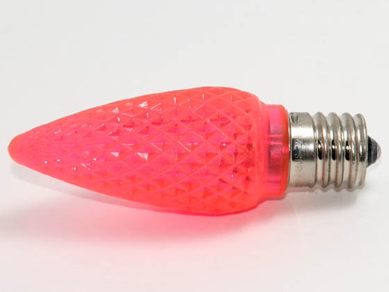 Bulbrite B770196 LED/C9P (Pink) 0.6W Pink C9 Holiday LED Bulb