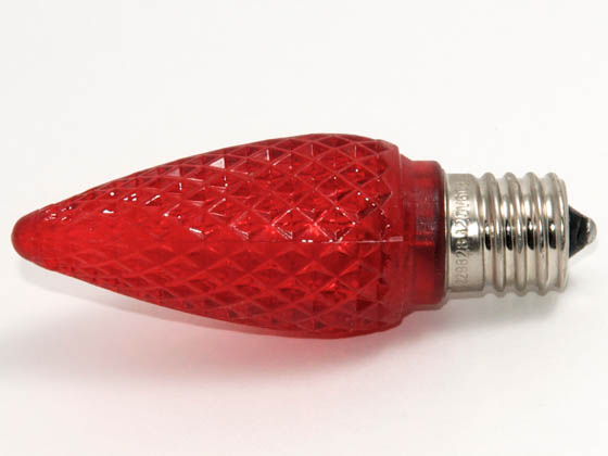 Bulbrite B770197 LED/C9R (Red) 7 Watt Replacement! 0.35 Watt, 120 Volt C9 Red LED Holiday Bulb