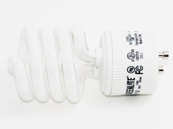Greenlite Corp. G356048 13W/ELS/M/GU/27K DISC. (USE 356048) 60 Watt Incandescent Equivalent, 13 Watt, Warm White GU24 Spiral Compact Fluorescent Lamp