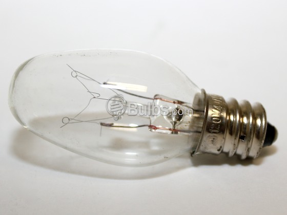 Bulbrite 709104-Nickel 4C7C-NI 4 Watt, 120 Volt C7 Clear Night/Holiday Light Bulb