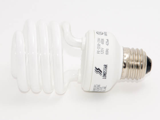 Longstar FE-IISB-23W/41K Long Star 23W Cool White CFL Bulb, E26 Base