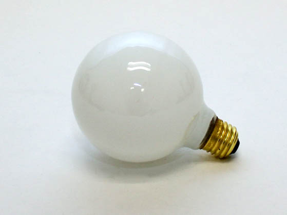 Bulbrite 340100 100G30WH (125V) 100 Watt, 125 Volt G30 White Globe Bulb