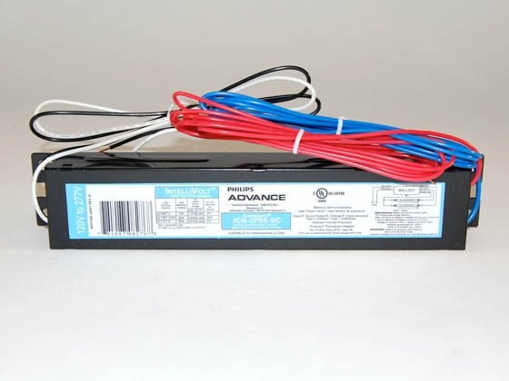 Advance Transformer ICN2P60SC35I ICN-2P60-SC-35I Philips Advance 120-277 Volt Two Lamp F96T12 Electronic Fluorescent Ballast
