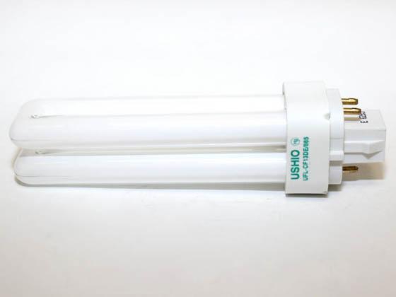 Ushio U3000235 CF13DE/865 (4 Pin) 13W 4 Pin G24q1 Daylight White Double Twin Tube CFL Bulb