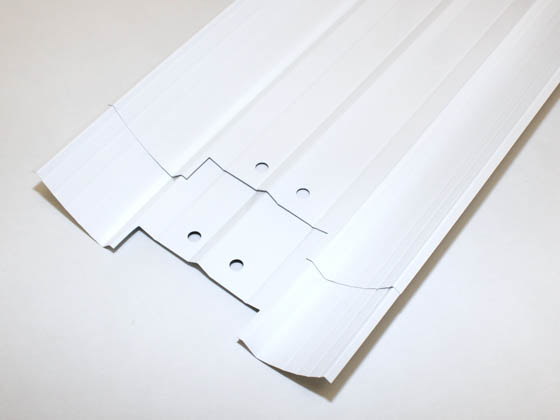 LeanLight KSS-UB08-WA 4-Lamp Slim Profile T8 8 Ft. Tandem Reflector Strip Retrofit Kit, Shunted Sockets