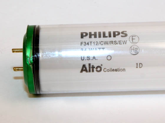 Advanced Lamp Coatings F34T12/CW/PH F34CW/EW/ALTO/SAFETY (DISC) 34 Watt, 48 Inch T12 Cool White Safety Coated Fluorescent Bulb