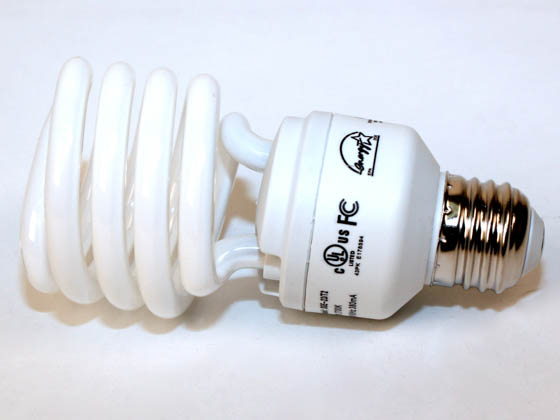 Sunrise Lighting Co. SSE-23/2700K/T2 23W/2700K Spiral PROMO OVER 100W Incandescent Equivalent, ENERGY STAR Qualified.  23 Watt, 120 Volt Warm White CFL Bulb.